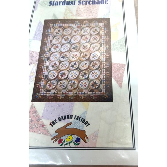 Stardust Serenade Quilt Pattern  59" X 74" Patchwork & Applique Design - Picture 2 of 3